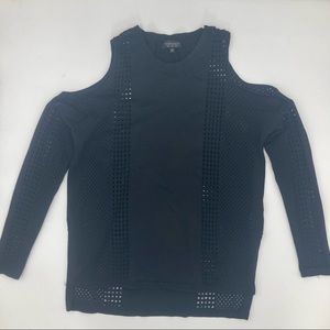 Size 4 top shop long sleeve shoulder cut out shirt